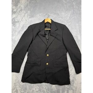Hardwick Clothes Blazer Jacket Mens Black Business Single Breasted Notch Lapel